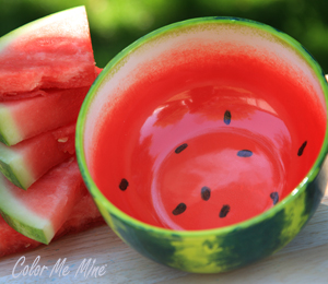 Color Me Mine Marietta Watermelon Bowl