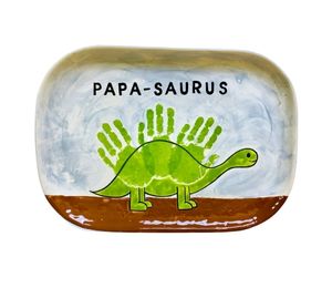 Color Me Mine Marietta Papasaurus Plate