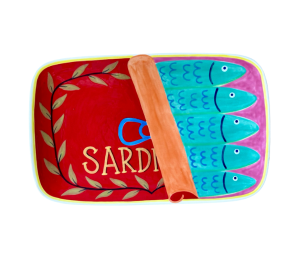 Color Me Mine Marietta Sardines Dinner Plate