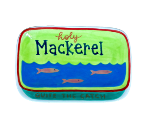 Color Me Mine Marietta Mackerel Appetizer Plate