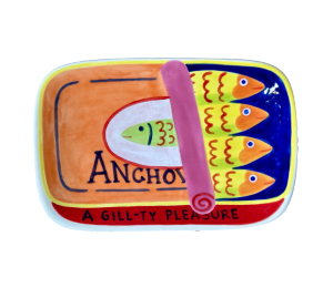 Color Me Mine Marietta Anchovies App Plate