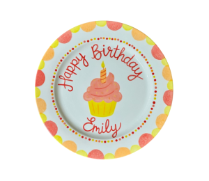 Color Me Mine Marietta Birthday Cupcake Plate